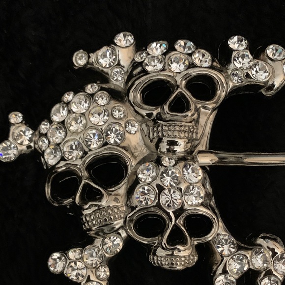 💀 B.B. Simon Crystal Skull Belt skull 💀